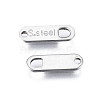 Tarnish Resistant 201 Stainless Steel Chain Tags X-STAS-N095-027-3