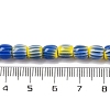 Handmade Lampwork Chevron Beads Strands LAMP-K041-01A-04-5