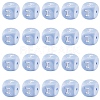 20Pcs Blue Cube Letter Silicone Beads 12x12x12mm Square Dice Alphabet Beads with 2mm Hole Spacer Loose Letter Beads for Bracelet Necklace Jewelry Making JX434I-1