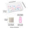 100Pcs 10 Styles 2-Hole Glass Seed Beads SEED-FS0001-45-4