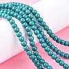 Synthetic Turquoise Beads Strands X-TURQ-G106-6mm-02E-4