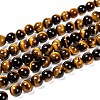 Natural Tiger Eye Beads Strands G-J303-11-8mm-1