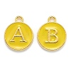 Initial Letter A~Z Alphabet Enamel Charms ENAM-Q437-09-2