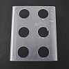 2Pcs Rectangle 4 & 6 Holes Acrylic Display Stand ODIS-OC0001-21-2