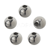 5Pcs 304 Stainless Steel Round Cord End Caps STAS-FH0002-40C-1