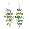 430 Stainless Steel Dragonfly Dangle Earrings EJEW-A137-04P-04-4