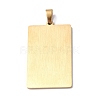 201 Stainless Steel Pendant STAS-B033-01G-17-2