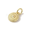 Brass Micro Pave Cubic Zirconia Charms KK-M283-23C-01-2