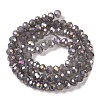 Baking Electroplate Glass Beads Strands DGLA-A039-J10mm-B06-2