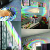 Waterproof PVC Colored Laser Stained Window Film Adhesive Stickers DIY-WH0256-053-5