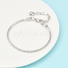 Brass European Style Bracelets for Jewelry Making X-KK-R031-06-2