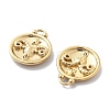 PVD Vacuum Plating 304 Stainless Steel Rhinestone Pendants STAS-R130-01G-02-2