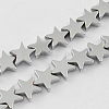 Non-magnetic Synthetic Hematite Beads Strands G-Q887-6x6mm-7-2