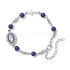 Zinc Alloy Enamel Link Bracelets BJEW-JB12751-01-2