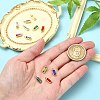 12Pcs 12 Colors Real 14K Gold Plated 304 Stainless Steel Charms STAS-CJ0002-57-4