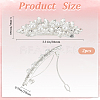2Pcs Alloy with Glass Rhinestone Hair Barrettes OHAR-BBC0001-01-2