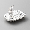 Glass Rhinestone Rectangle Shoe Decorations FIND-WH0002-12B-2