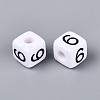 Opaque Acrylic European Large Hole Beads SACR-N020-01B-07-2