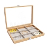 Rectangle Wooden Jewelry Presentation Boxes with 9 Compartments PW-WG90817-09-1