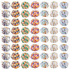 100Pcs Vintage Straight Hole Small Fragrant Fabric Beads FIND-TA0006-79-2