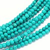 Natural Magnesite Round Bead Strands TURQ-E022-38B-4mm-1