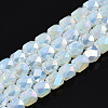 Electroplate Glass Beads Strands EGLA-N002-13-A14-1