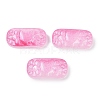 Spray Painted Transparent Glass Connector Charms X1-GLAA-H035-06I-1