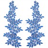 Polyester Metallic Embroidery Lace Appliques DIY-WH0401-94A-1