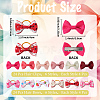 48Pcs Polyester & Iron Alligator Hair Clips AJEW-CN0004-10-2