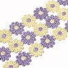 Daisy Flower Polyester Lace Trims OCOR-XCP0001-21-3