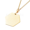 304 Stainless Steel Double Layer Necklaces NJEW-M181-25G-2