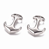 Non-Tarnish 304 Stainless Steel Hook Clasps X-STAS-G218-19P-1