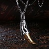 Punk Style Stainless Steel Pendant Necklaces NJEW-BB34059-5