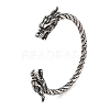 Viking 304 Stainless Steel Open Cuff Bangles for Men BJEW-U001-07D-G-1