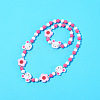 Plastic & Wood Beaded Necklaces & Beaded Bracelets Sets WG31E53-18-1