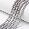 Opaque Solid Color Glass Beads Strands EGLA-A034-P2mm-D10-1