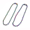 304 Stainless Steel Ball Chain Necklace STAS-D233-07M-3