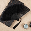 Chinese Style Lace Folding Fan with Tassel PW-WG2E08A-03-1