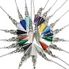 Gemstone Pointed Dowsing Pendulums AJEW-P113-01P-1