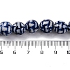 Handmade Blue and White Porcelain Beads Strands PORC-I027-03B-4