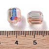 Electroplate Column Glass Beads EGLA-A043-02-AB01-3