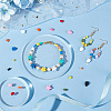 48Pcs 8 Style Spray Painted Alloy Beads FIND-PH0010-93-4