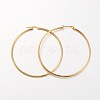 Ion Plating(IP) 304 Stainless Steel Hoop Earrings EJEW-N0016-11G-L-1
