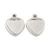 Non-Tarnish 304 Stainless Steel Pendant Cabochon Settings STAS-P365-11P-1
