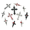 48Pcs 12 Styles Tibetan Style Alloy Pendants FIND-CJ0005-16-8