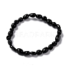 Natural Tourmaline Beaded Stretch Bracelets BJEW-F414-02A-16-2