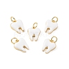 Rack Plating Brass Enamel Charms KK-C021-03G-3