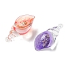 Luminous Transparent Resin Pendants RESI-Z038-02-4