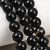 Natural Black Agate Bead Strands G-G962-10mm-12-A-6
