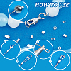 90pcs 6 Styles 925 Sterling Silver Tube Beads STER-PH0002-54-4